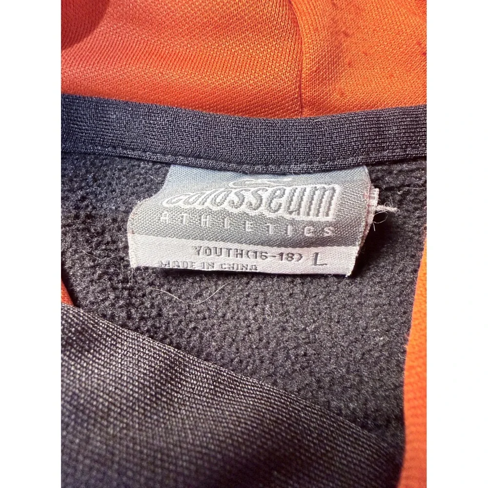 Colosseum Oklahoma State Cowboys Youth Hoodie Gray Orange OSU Sweatshirt Large